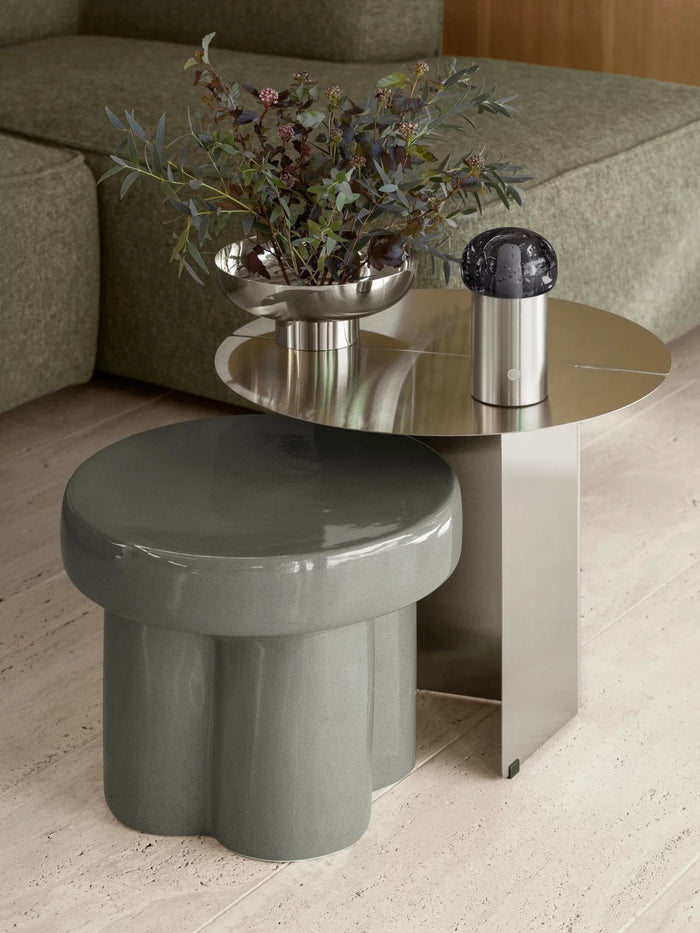 Toru Bijzettafel Lily Laag | Wit | Ivoor | Polystone