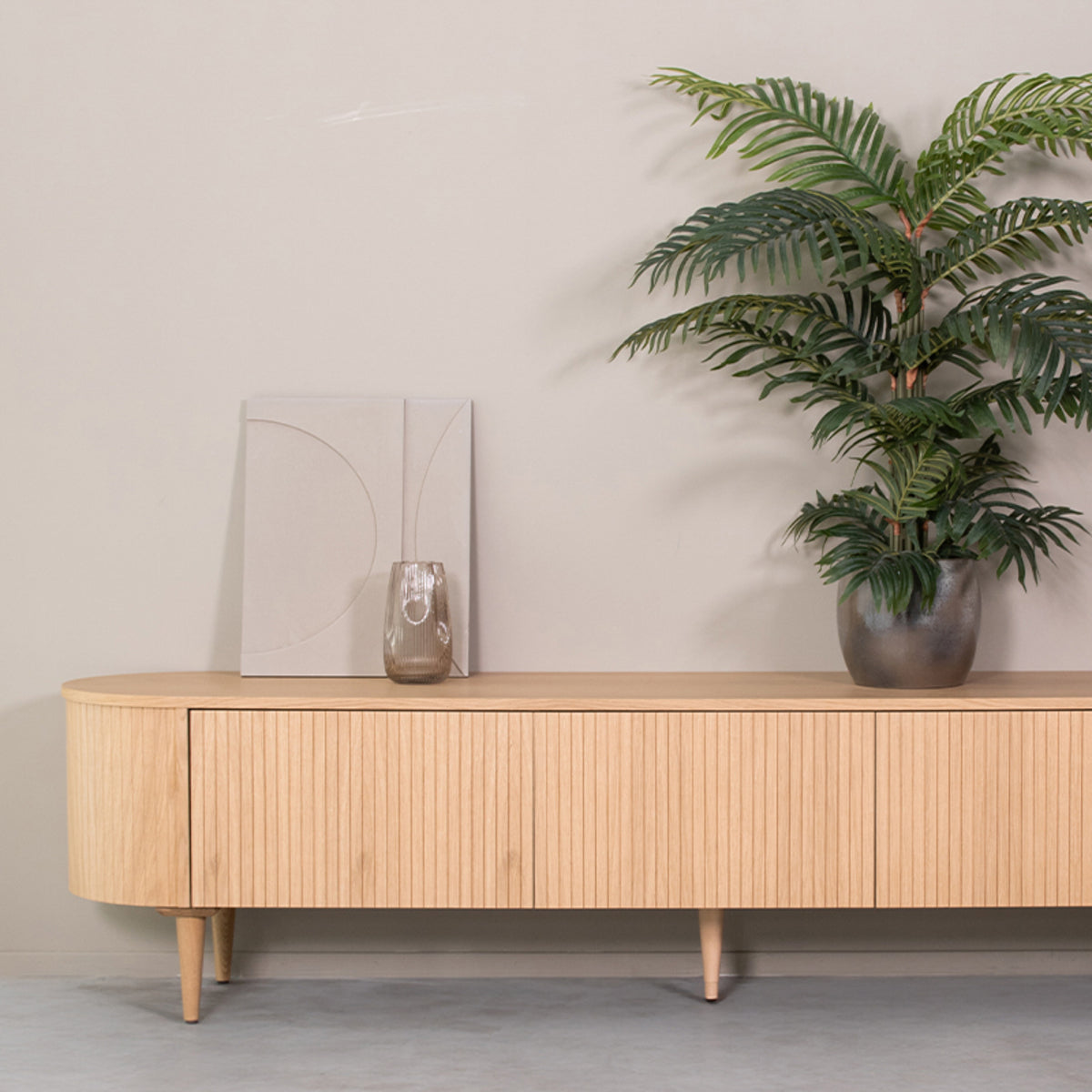 LABEL51 - Tv-Meubel Oliva 220 cm - Naturel Eiken