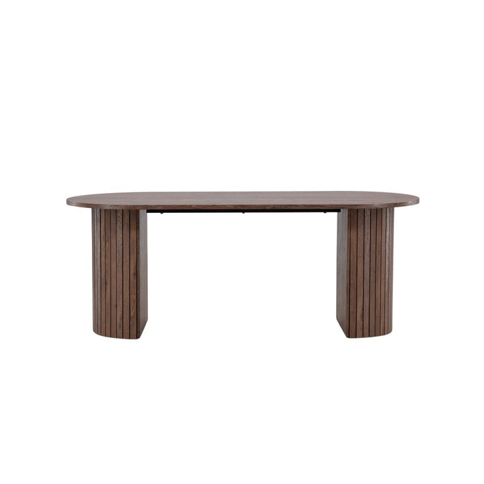 Svea - Niko ovale eettafel - 90 x 200 cm - mokka