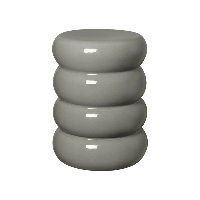 Toru Bijzettafel Elephant Skin Rond | Grijs | Polystone