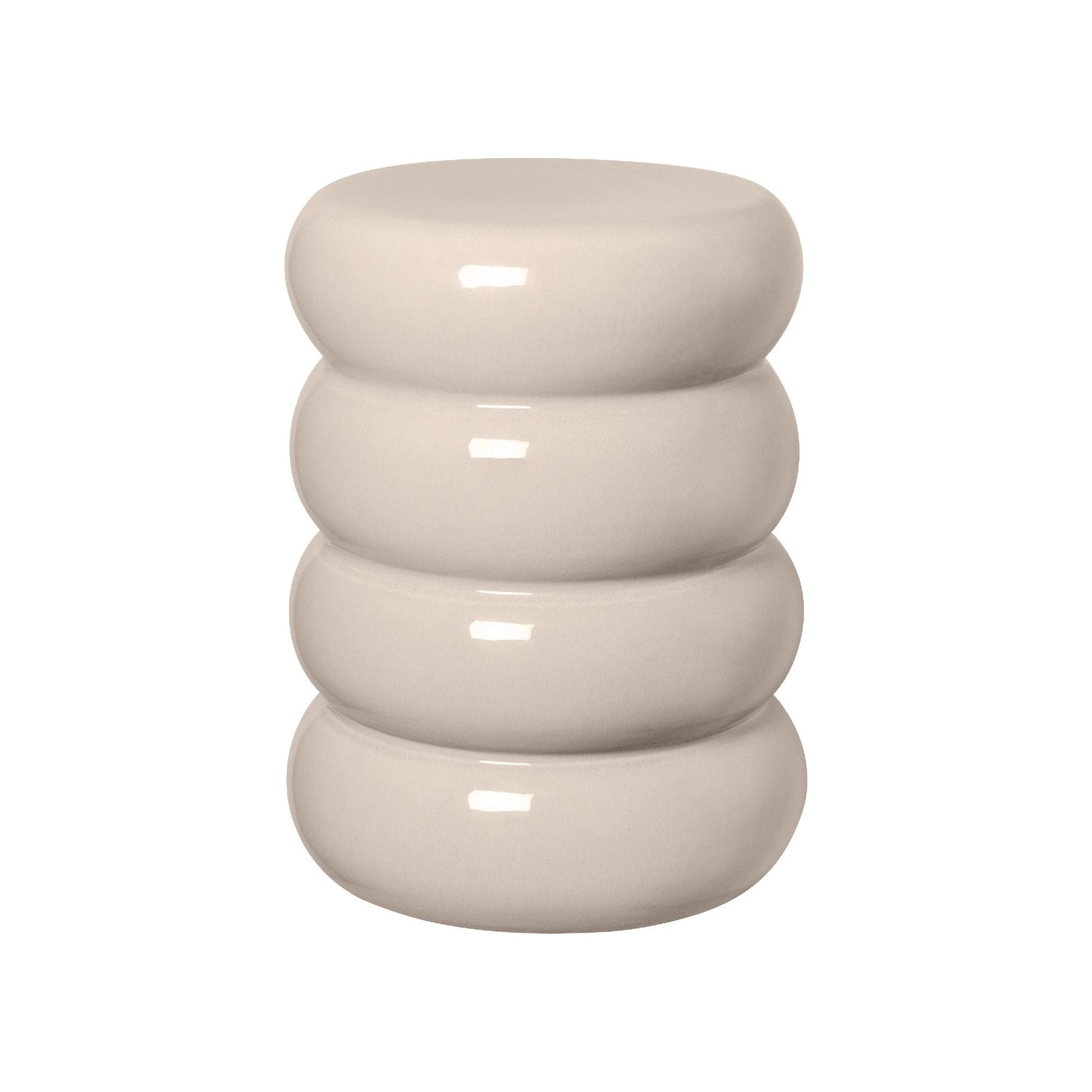 Toru Bijzettafel Lily Rond | Wit | Ivoor | Polystone