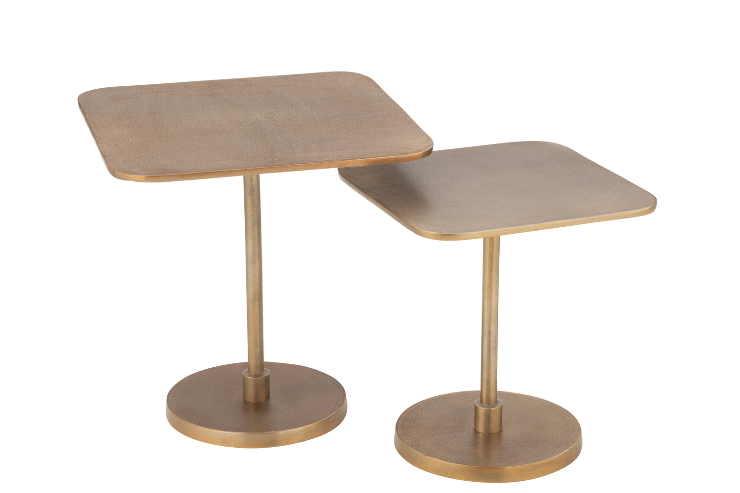 J-Line tafel - aluminium - goud - 2  stuks