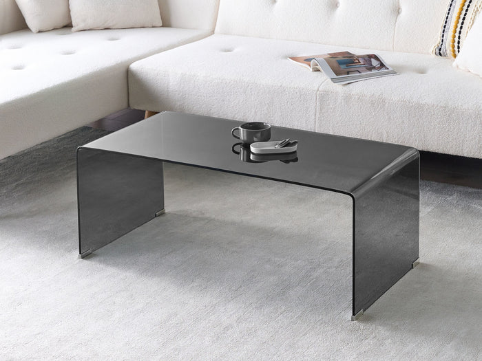 Beliani - KENDALL - Salontafel - Zwart - Veiligheidsglas