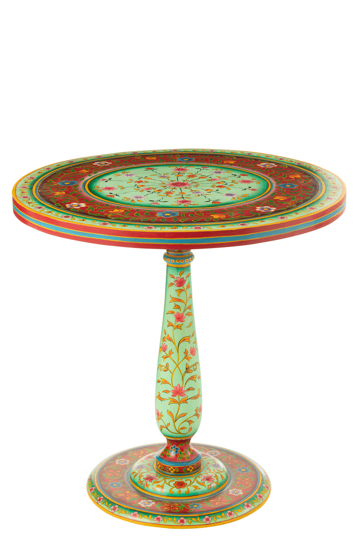 J-Line tafel Rond Mumbai - hout - mix