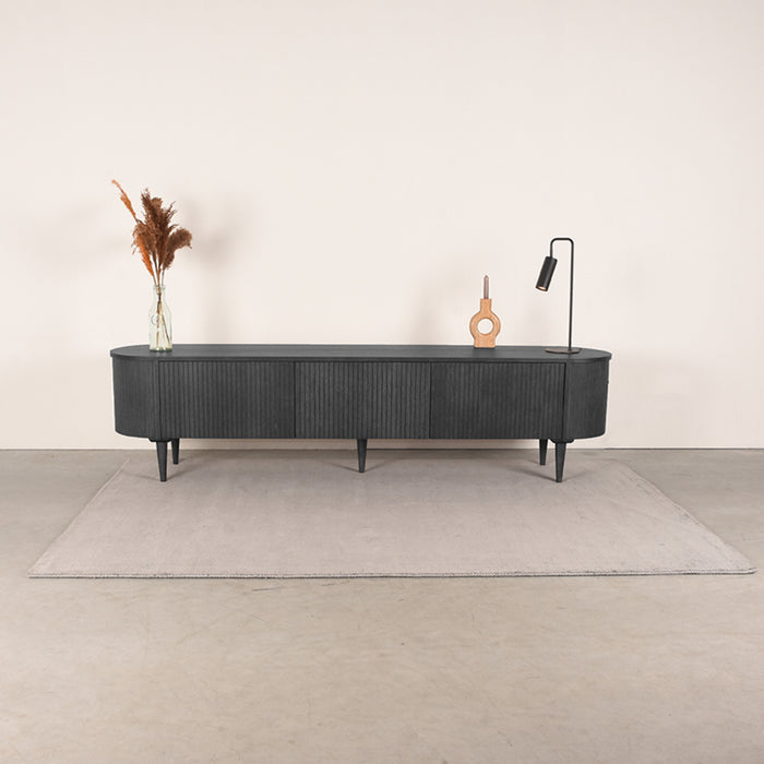 LABEL51 - Tv-Meubel Oliva 220 cm - Zwart Eiken