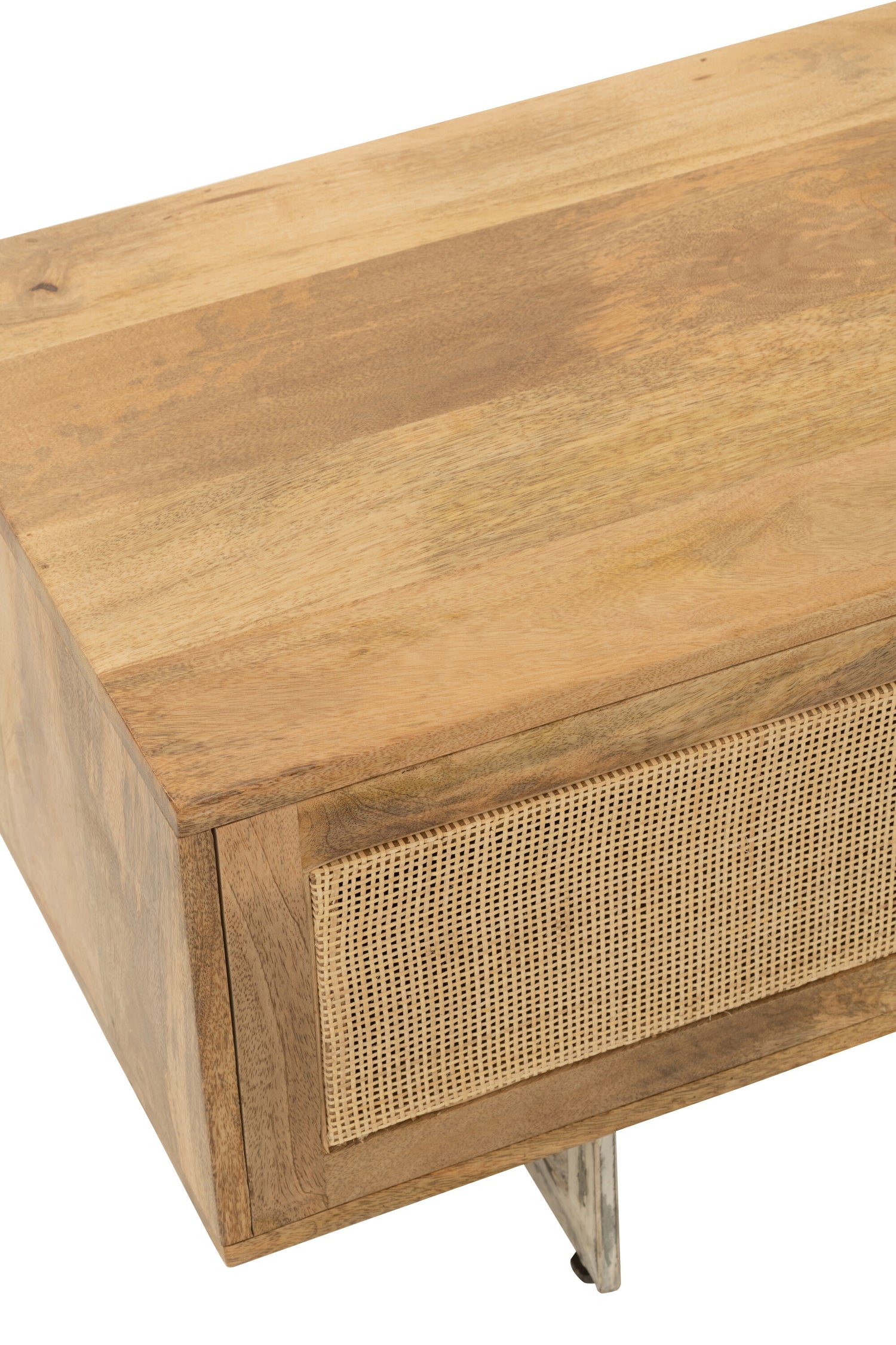 J-line - Tv Stand Rattan Mangohout Naturel - 120x43x49cm