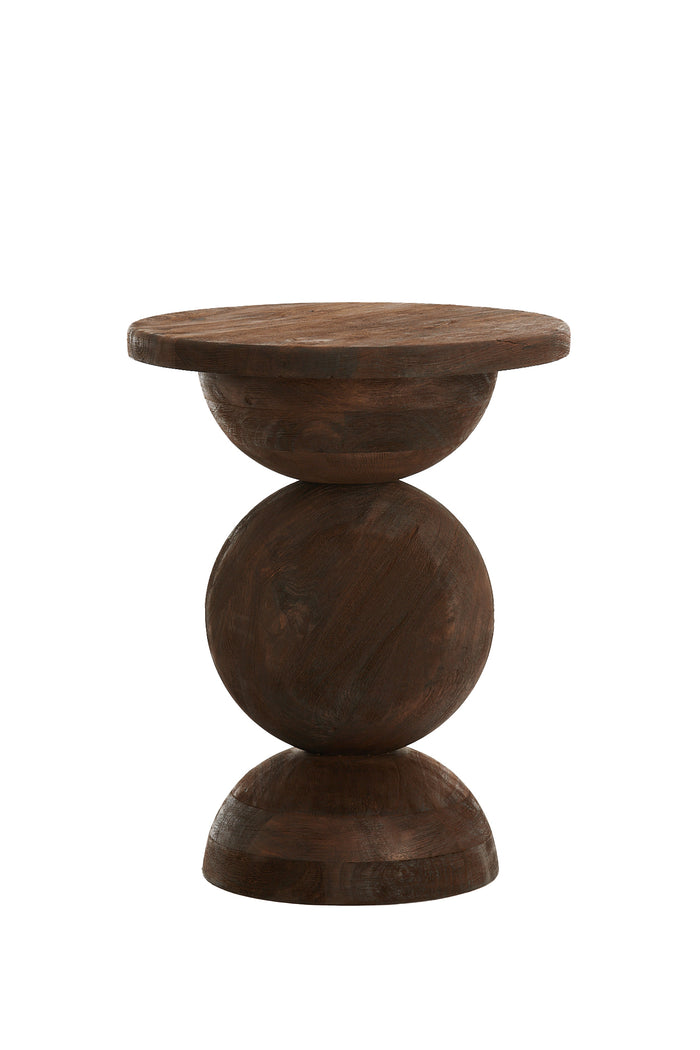 Light & Living - Bijzettafel MIRTO - Ø40x50cm - Bruin