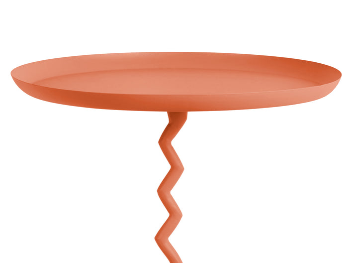Leitmotiv - Bijzettafel Zig Zag Large - Helderoranje