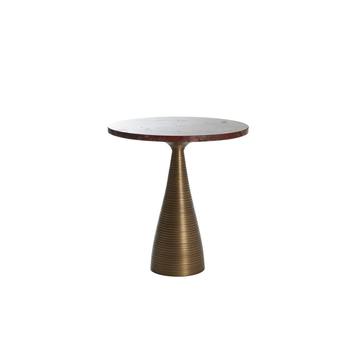 Light & Living - Bijzettafel BAHIA - Ø45x48cm - Rood