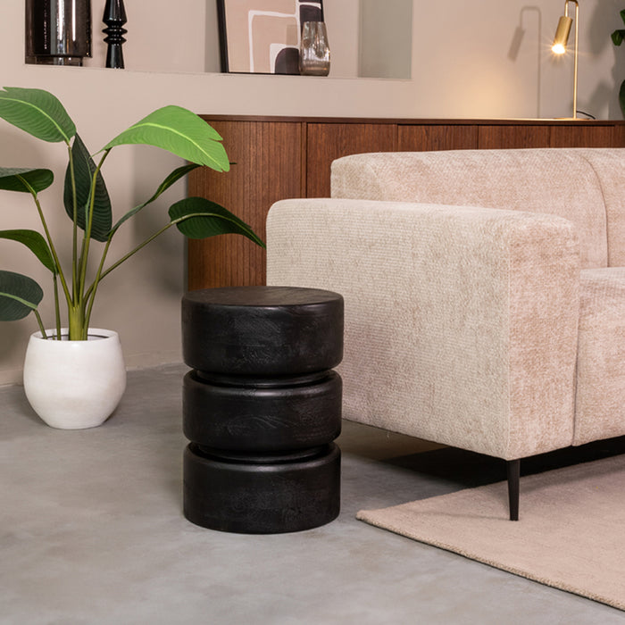 LABEL51 - Bijzettafel Milly - Zwart Mangohout
