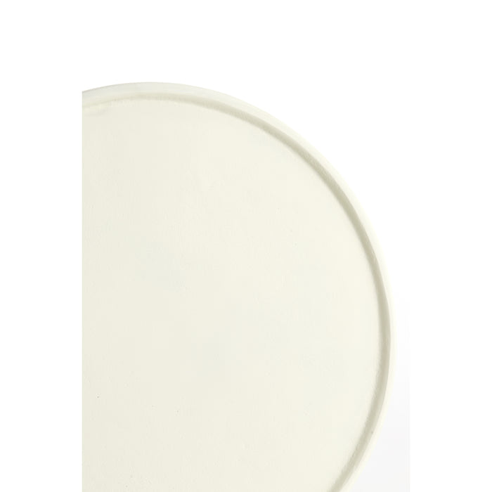 Light & Living - Bijzettafel BABINA - Ø36x47cm - Wit