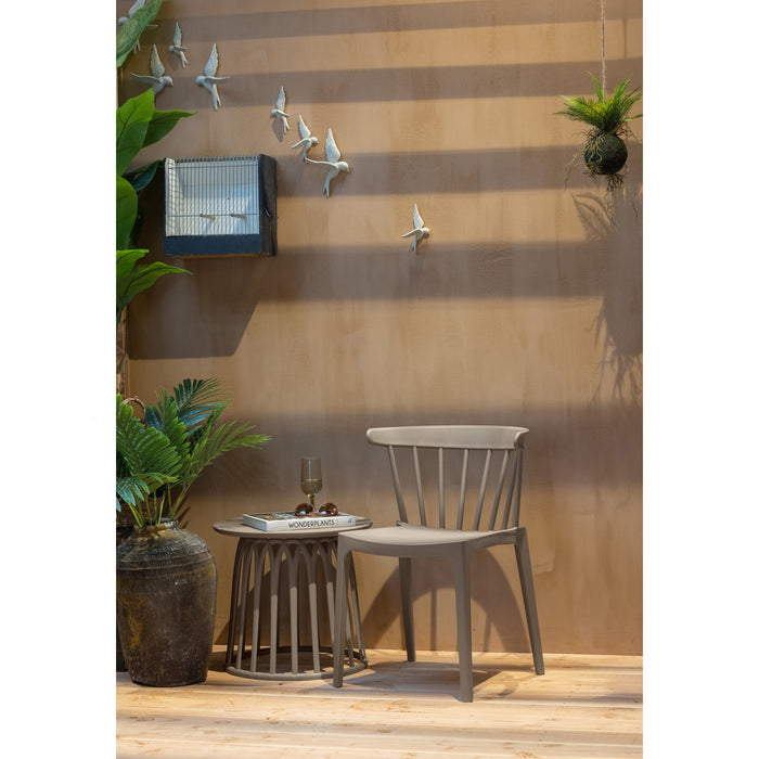 WOOOD Boy Bijzettafels - Kunststof - Taupe - Set van 2