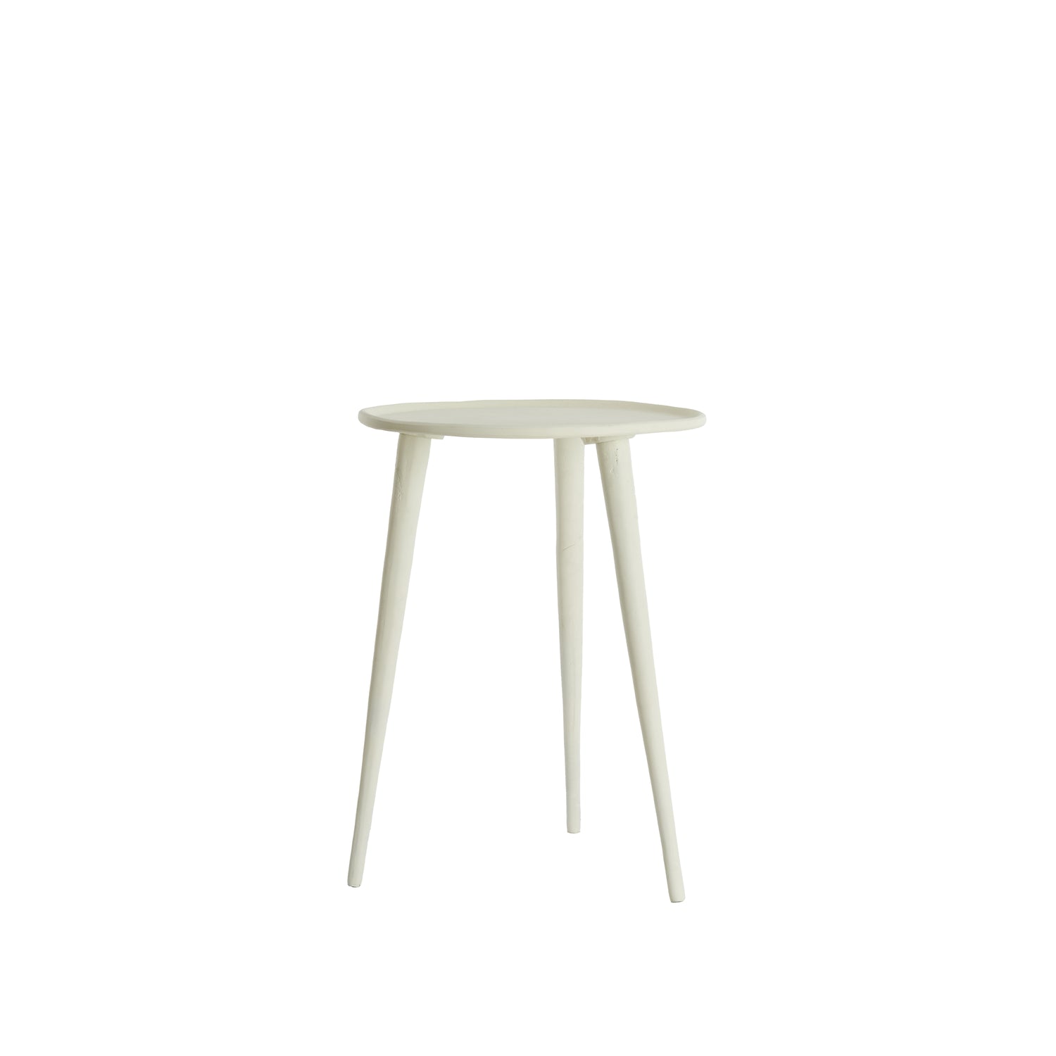 Light & Living - Bijzettafel BABINA - Ø36x47cm - Wit