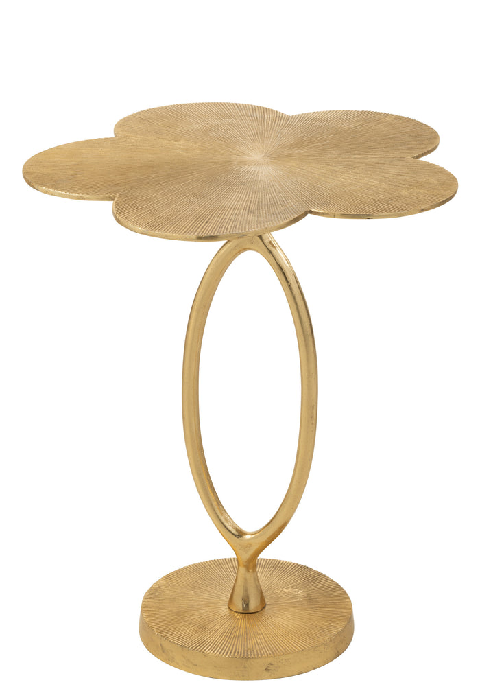 J-Line bijzettafel Tiana - aluminium - goud