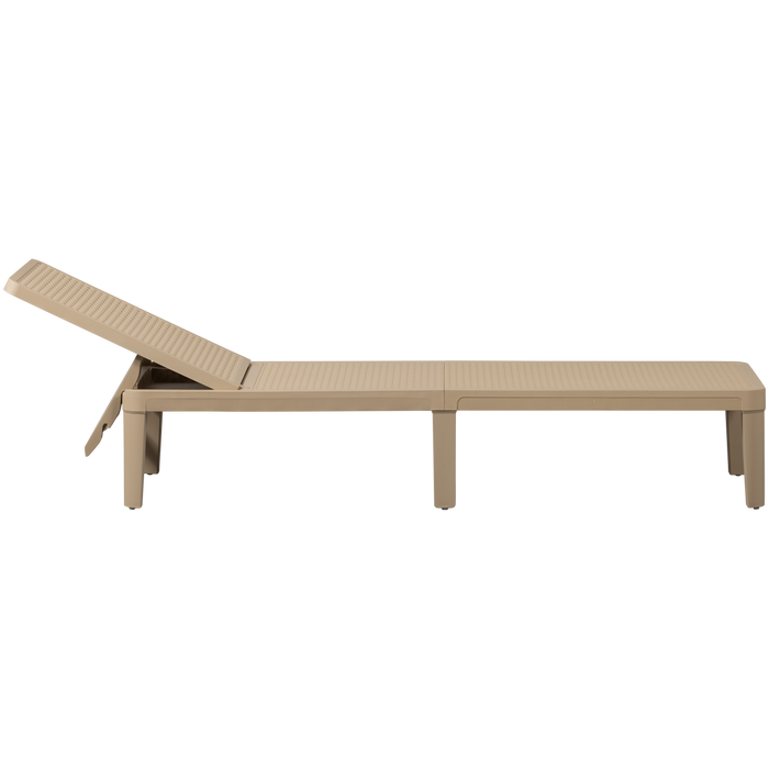 WOOOD Jinte Ligbed Tuin - Kunststof - Zand - 29x55x191