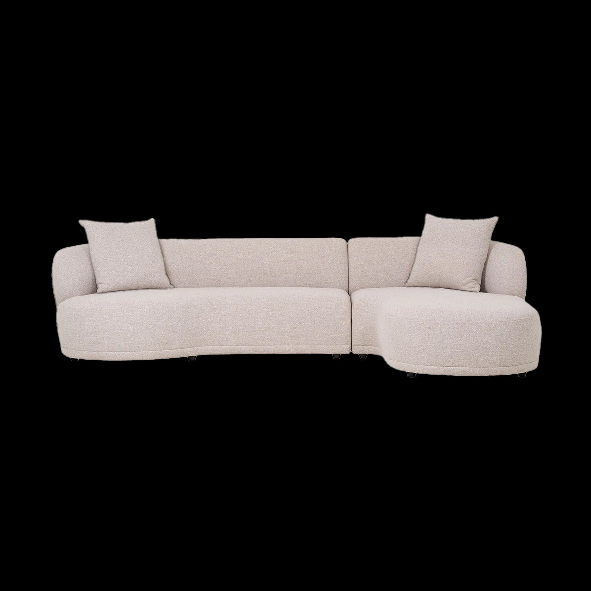 Artichok Mandy Gestoffeerde 3,5-Zits Hoekbank Beige - Rechts - 294 cm