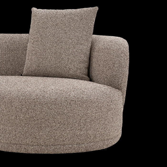 Artichok Mandy Gestoffeerde 3,5-Zits Hoekbank Bruin - Links - 294 cm