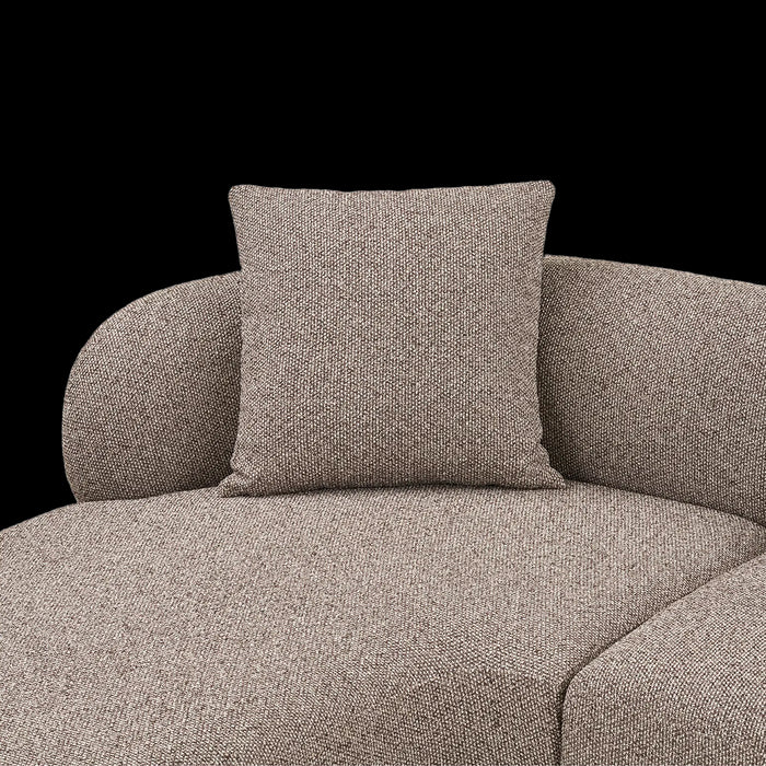 Artichok Mandy Gestoffeerde 3,5-Zits Hoekbank Bruin - Links - 294 cm