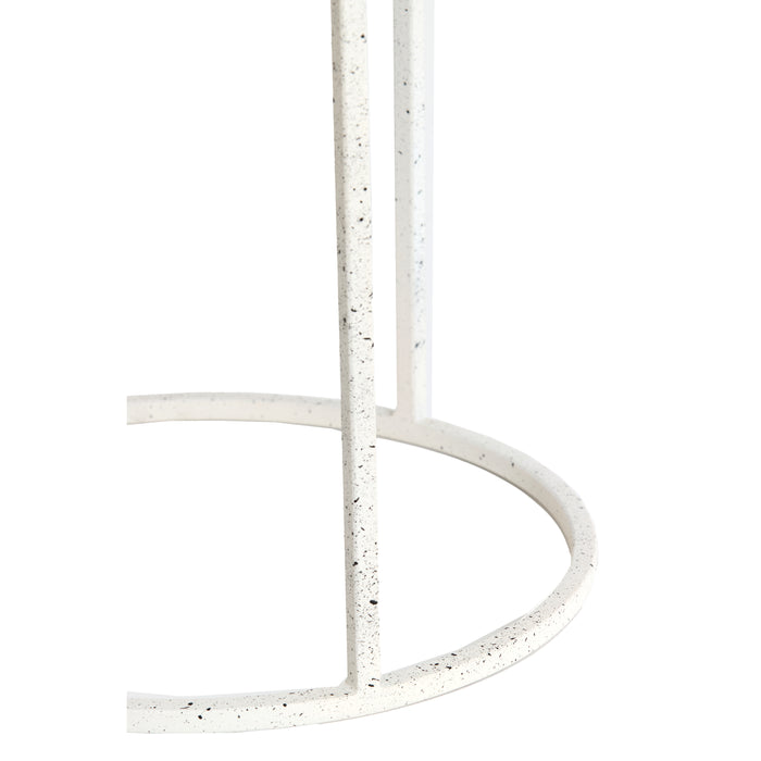 Light & Living - Salontafel SADAR - Ø75x42cm - Wit - Set van 2