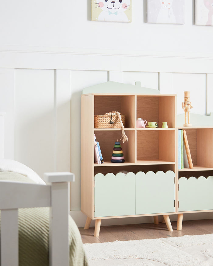 Beliani - LACKEY - Boekenkast 2 lagen - Lichthout - MDF