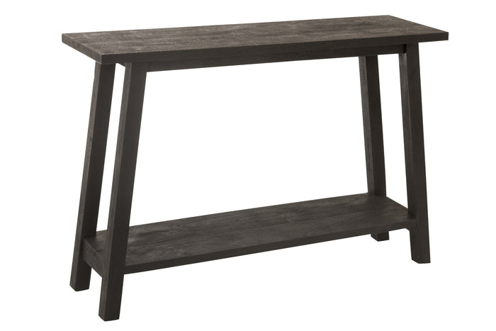 J-Line console Vierkant - hout - zwart