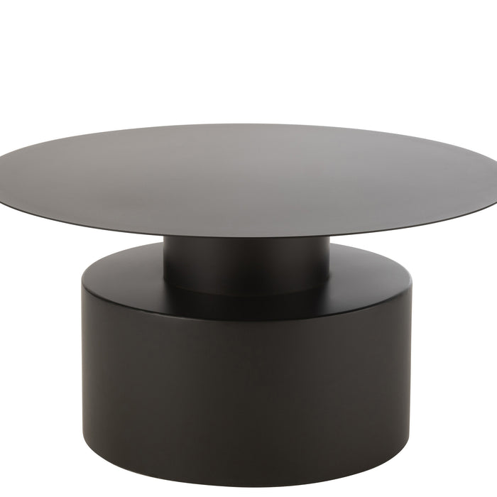 J-Line salontafel Rond - metaal - zwart