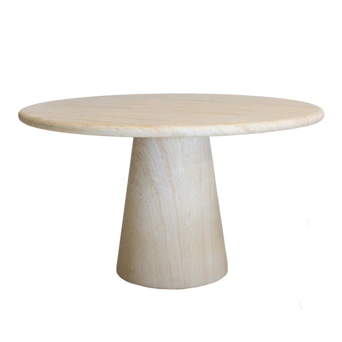 DÉJA Living - Tuintafel Travertin - Rond - 130x130x76cm - Brunn