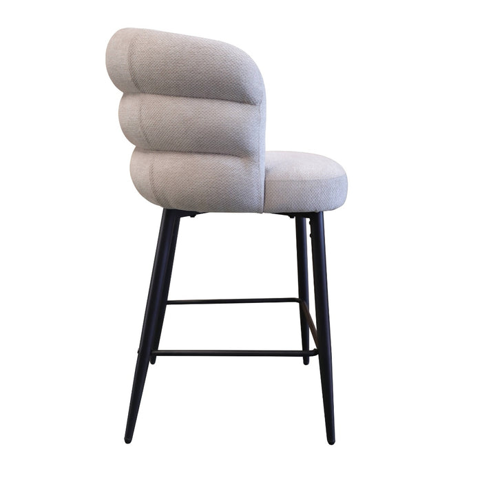 DÉJA Living - Barkruk Taupe - Zithoogte 75cm - Félix - Set van 2