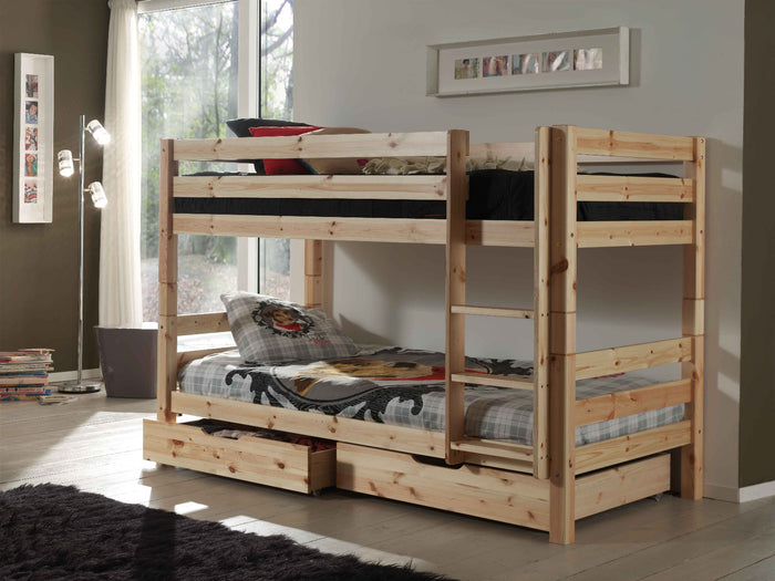 Vipack Pino Stapelbed met Lades - naturel
