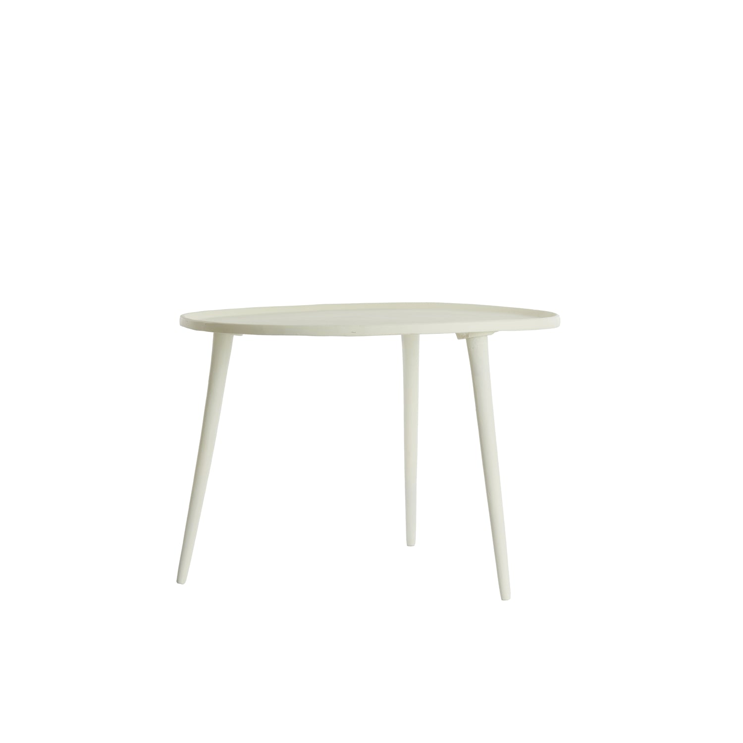 Light & Living - Bijzettafel BABINA - Ø59x41cm - Wit