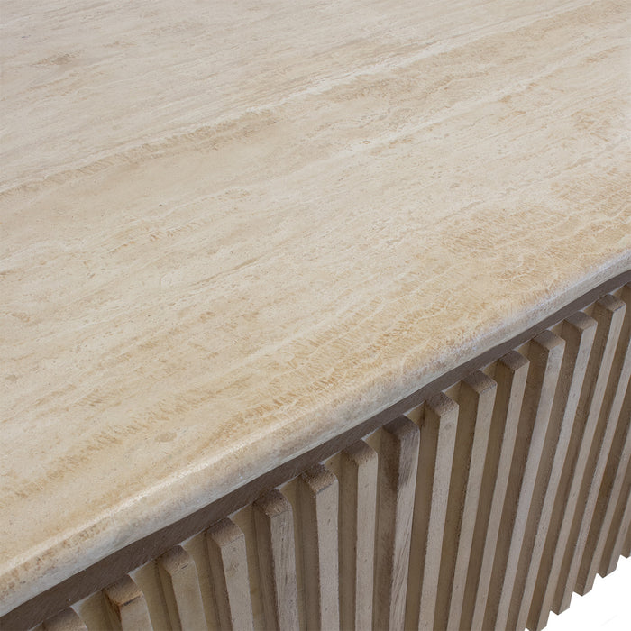 Giga Meubel - Salontafel Travertin - Naturel - 120x60x40cm - Sven