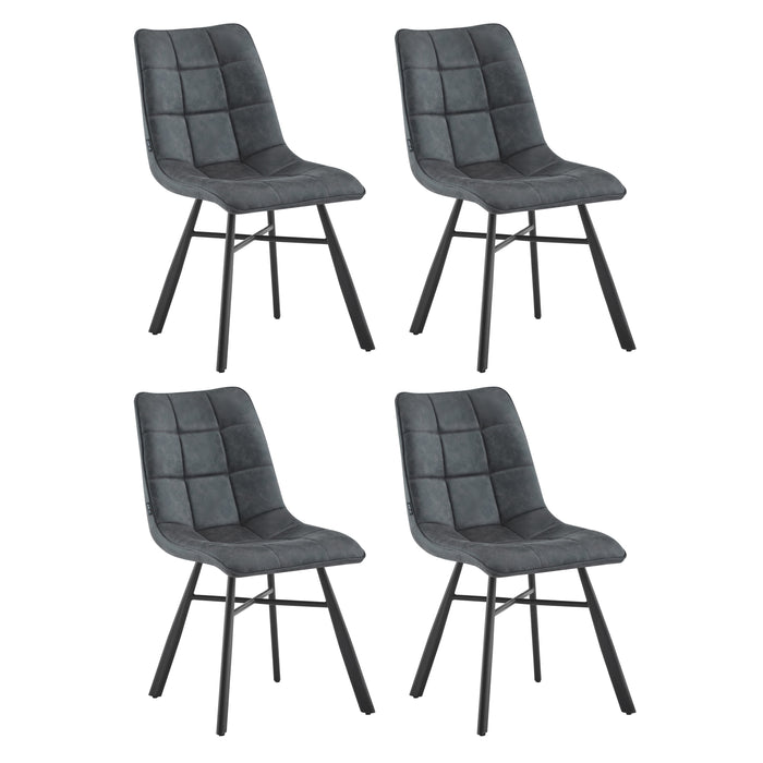 Furnihaus Eetkamerstoel Dexx - Antraciet - Set van 4