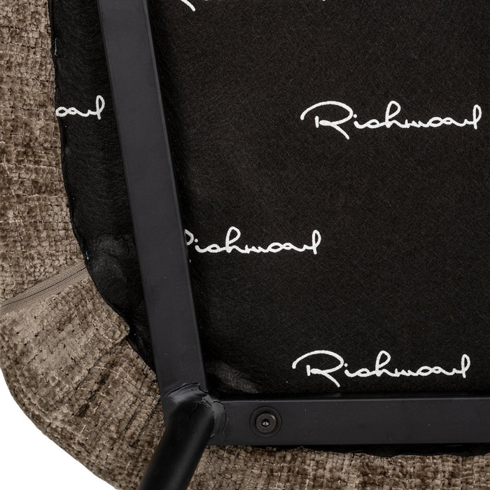 Richmond Interiors Xandra Steengrijs Chenille Eetkamerstoel