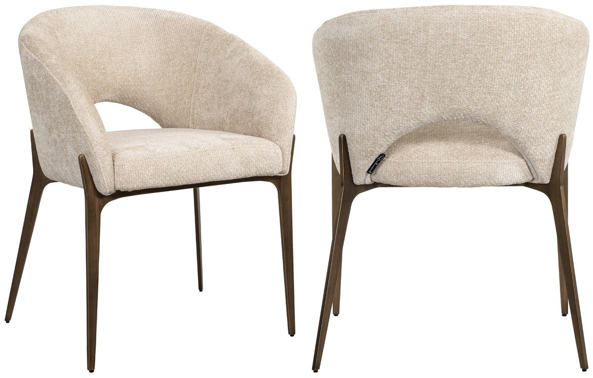 Richmond Interiors Kenzi Cream Unicorn Armstoel