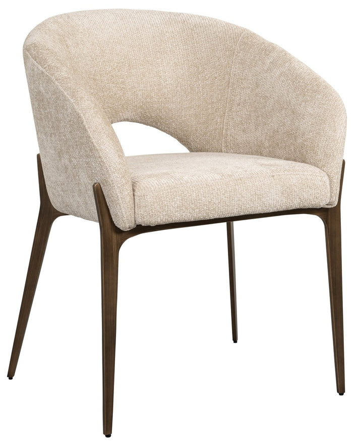 Richmond Interiors Kenzi Cream Unicorn Armstoel