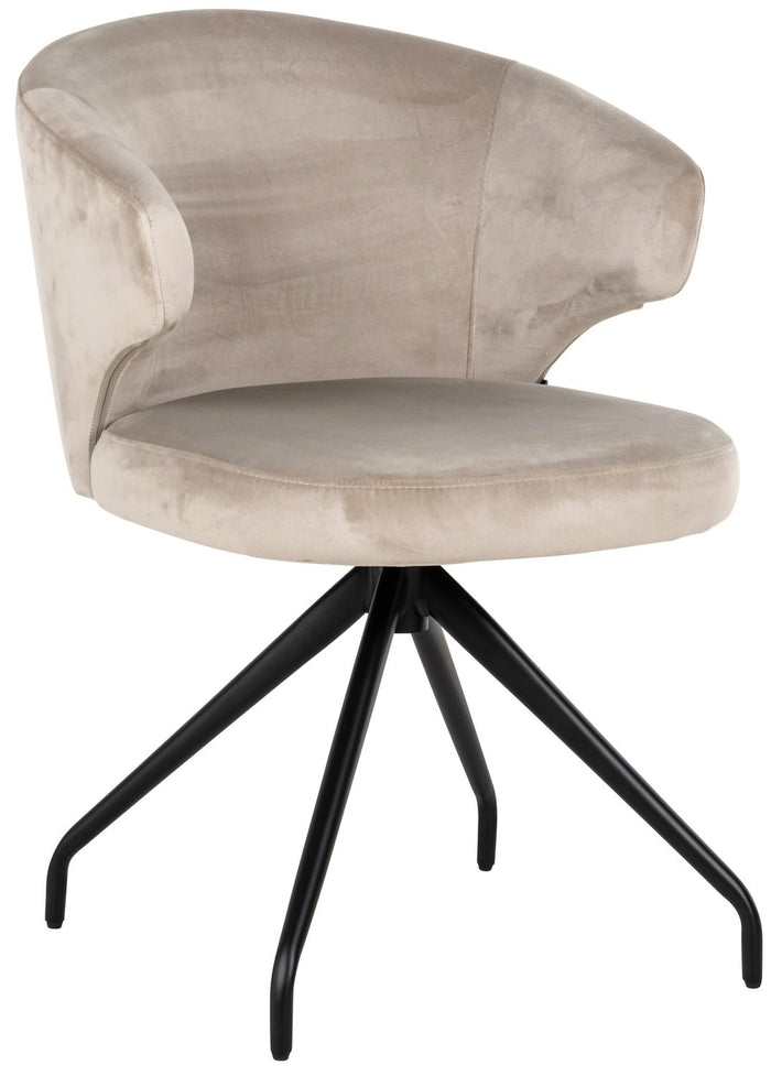 Richmond Interiors Milly Khaki Velvet Draaistoel