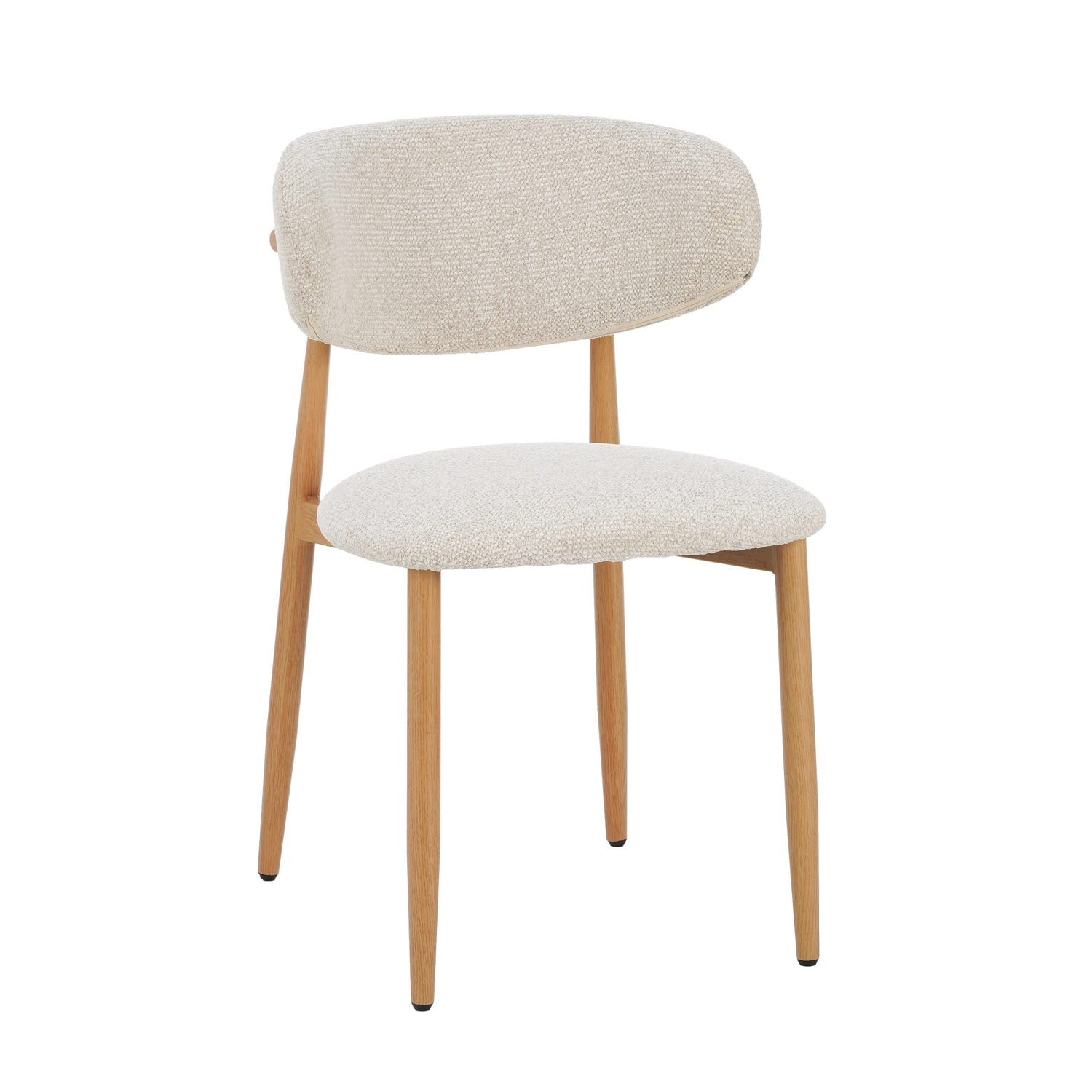 Celia Eetkamerstoel Beige Naturel - stijlvolle eetkamerstoel