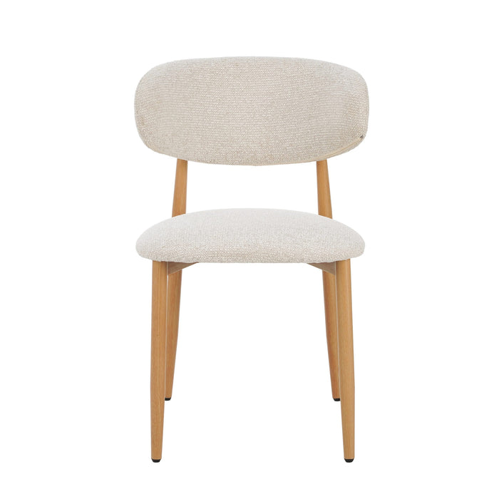 Celia Eetkamerstoel Beige Naturel - stijlvolle eetkamerstoel