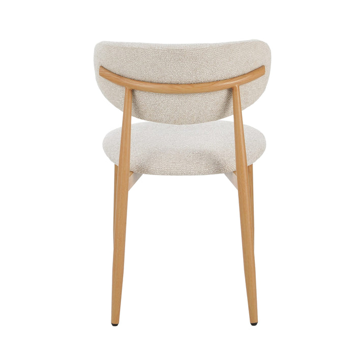 Celia Eetkamerstoel Beige Naturel - stijlvolle eetkamerstoel