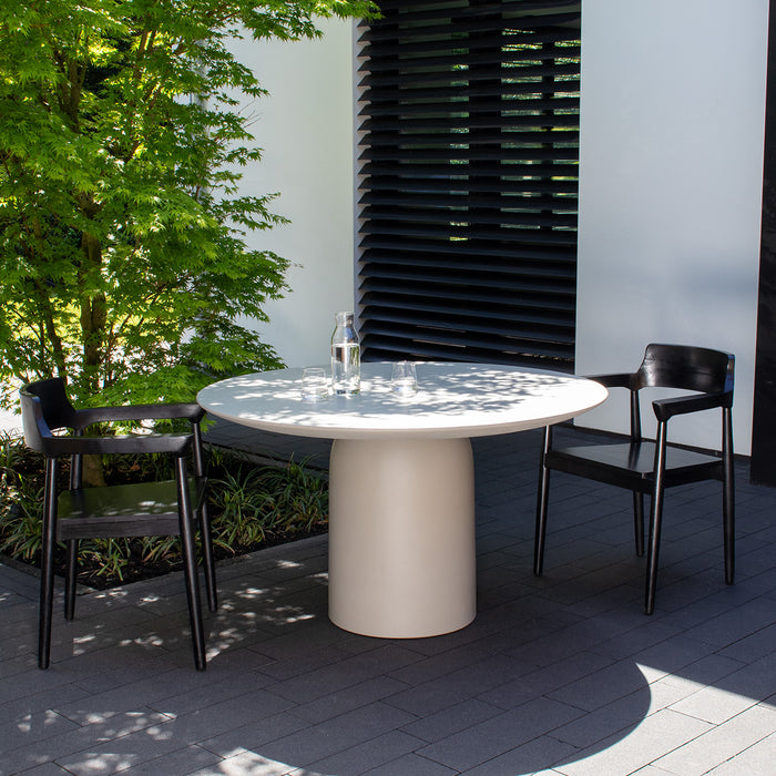 DÉJA Living - Tuintafel Greige - Rond - 130x130x76cm - Dalarö