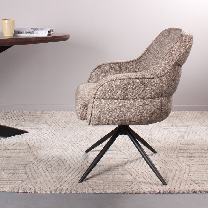 DS4U Loisa armstoel terugdraai - taupe