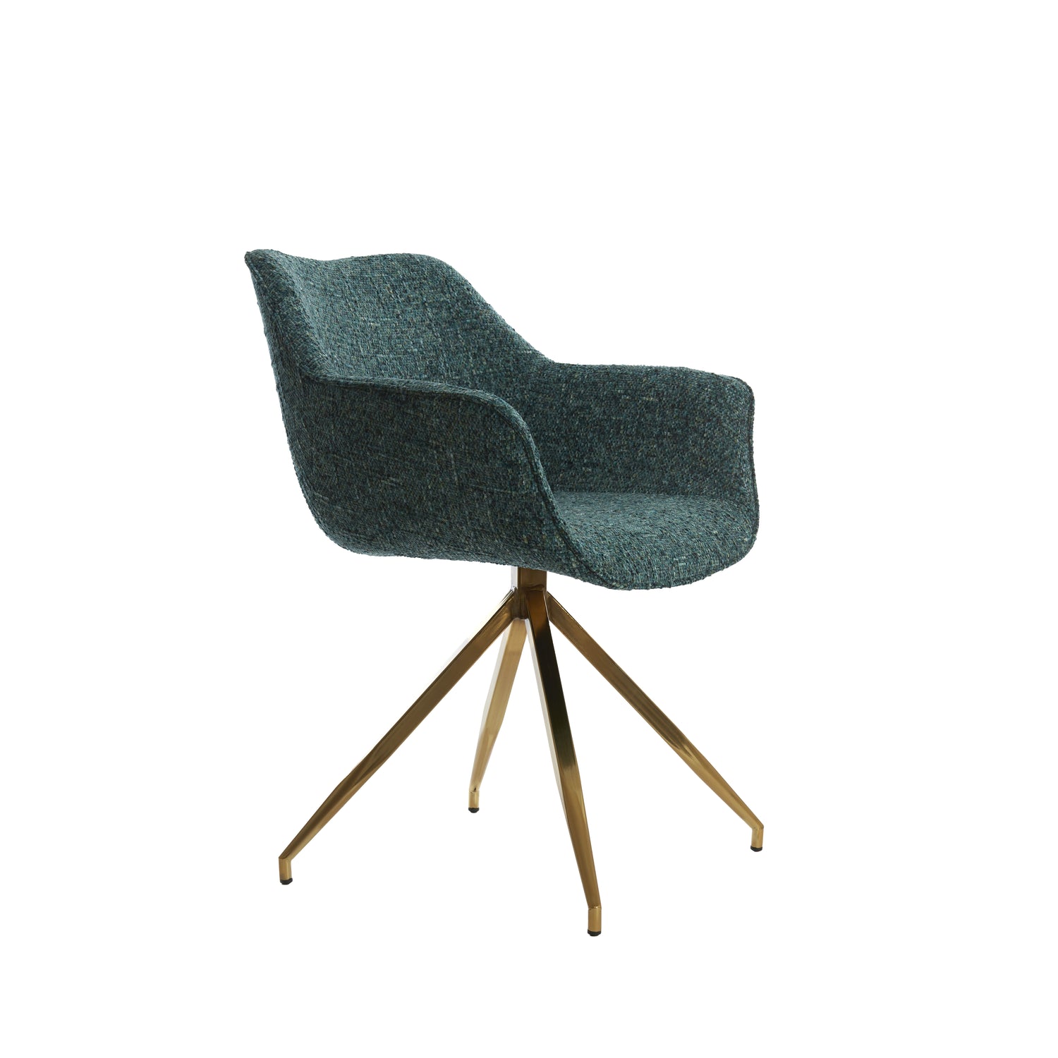 Light&living Eetkamerstoel 62x52x81 cm JAIMY emerald-groen+goud