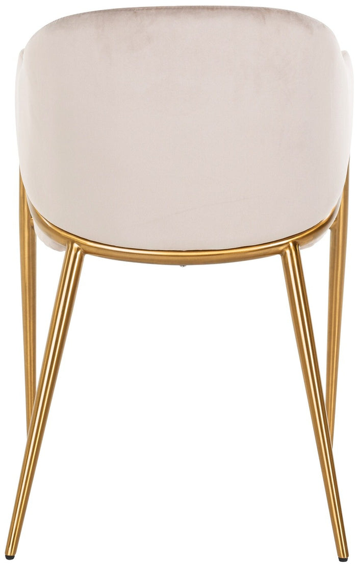 Richmond Interiors Gwen Khaki Velvet Eetkamerstoel