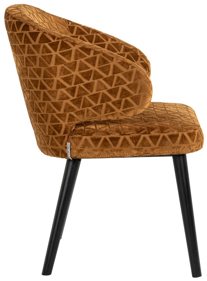 Richmond Interiors Indigo Armstoel Gold Triangle