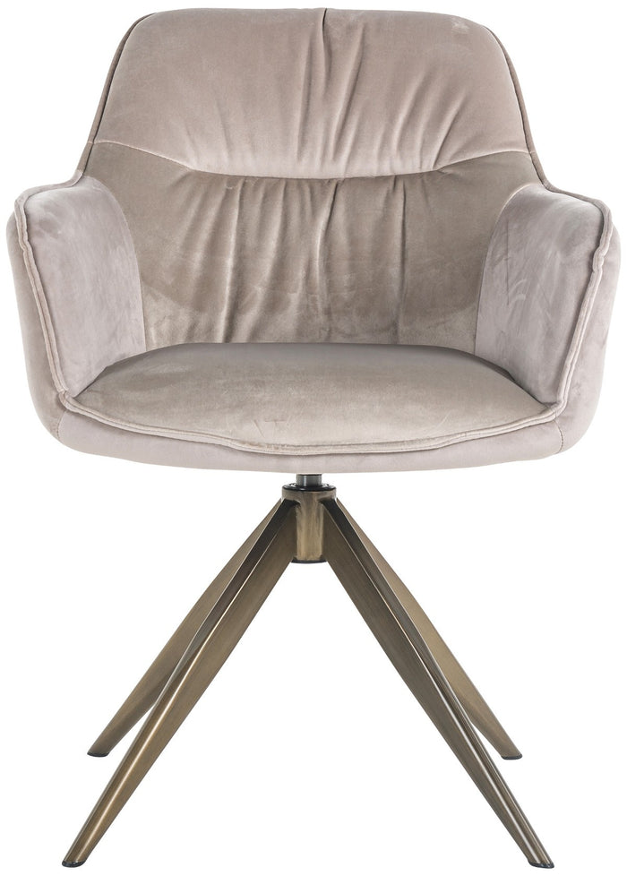 Richmond Interiors Aline Draaistoel Khaki Velvet