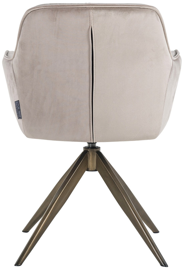 Richmond Interiors Aline Draaistoel Khaki Velvet