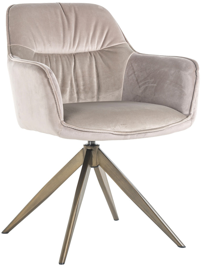 Richmond Interiors Aline Draaistoel Khaki Velvet