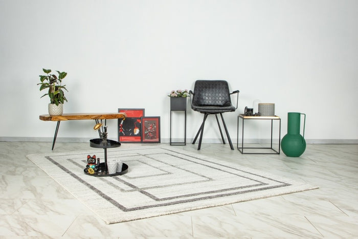 Lalee Trendy Carving 160 x 230 cm Vloerkleed Zilver