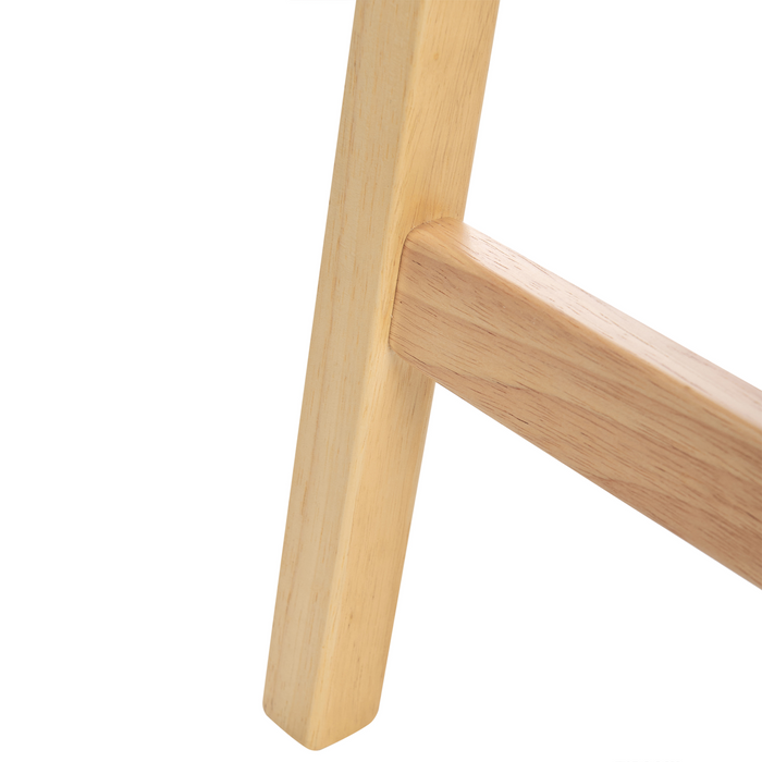 Beliani - DIXON - Barkruk set van 2 - Lichtgrijs - Rubberhout