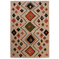 Boho&me Hoogpolig vloerkleed bohemian Artisan - beige|multi - 120x170